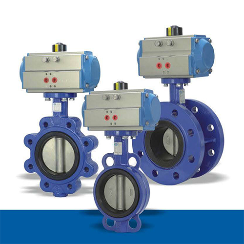 Soft sealing genter line pneumatic butterfly valve series